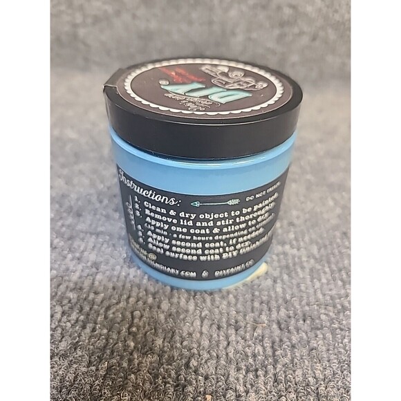 NEW Debi's Design Diary DIY Paint in Pedal Pusher Blue 8oz Chalk Paint Half Pint - Picture 4 of 4